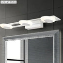 GobekUsa Contemporary LED Vanity Sconce: White Round Acrylic Wall Mounted Light, 3 Lights