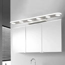 GobekUsa Sleek Metal Vanity Wall Light - 4/6-Light White Mounted Lamp in Warm/White Light
