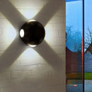 GobekUsa Modern Metal Flush Wall Sconce: Nordic 4-Light Dome Wall Mount Lamp in Black/White