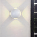 GobekUsa Modern Metal Flush Wall Sconce: Nordic 4-Light Dome Wall Mount Lamp in Black/White