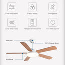 GobekUsa 5-Blade Wooden Ceiling Fan Light with Remote Control and Adjustable Wind Speed