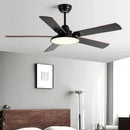 GobekUsa 5-Blade Wooden Ceiling Fan Light with Remote Control and Adjustable Wind Speed