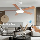 GobekUsa 5-Blade Wooden Ceiling Fan Light with Remote Control and Adjustable Wind Speed