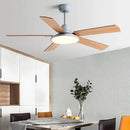 GobekUsa 5-Blade Wooden Ceiling Fan Light with Remote Control and Adjustable Wind Speed