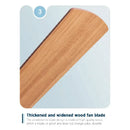 GobekUsa 5-Blade Wooden Ceiling Fan Light with Remote Control and Adjustable Wind Speed