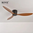 GobekUsa 6-Speed DC Motor Ceiling Fan Remote Control 17CM Low Floor Loft Decorative Fan