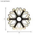 GobekUsa Minimalistic White Acrylic LED Wall Lamp for Bedroom - Diamond Twig Flower Design
