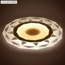 GobekUsa Minimalistic White Acrylic LED Wall Lamp for Bedroom - Diamond Twig Flower Design