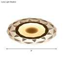 GobekUsa Minimalistic White Acrylic LED Wall Lamp for Bedroom - Diamond Twig Flower Design