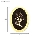 GobekUsa Minimalistic White Acrylic LED Wall Lamp for Bedroom - Diamond Twig Flower Design
