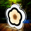 GobekUsa Minimalistic White Acrylic LED Wall Lamp for Bedroom - Diamond Twig Flower Design