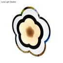 GobekUsa Minimalistic White Acrylic LED Wall Lamp for Bedroom - Diamond Twig Flower Design