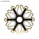 GobekUsa Minimalistic White Acrylic LED Wall Lamp for Bedroom - Diamond Twig Flower Design