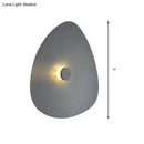 GobekUsa Modern Flaky Sconce Light: 7"/9"/11" Acrylic LED Wall Mounted Fixture in Grey/White