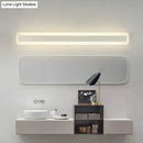 GobekUsa Simplicity Acrylic LED Vanity Light: Rectangular Wall Sconce for White Bathroom Lighting