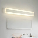 GobekUsa Simplicity Acrylic LED Vanity Light: Rectangular Wall Sconce for White Bathroom Lighting