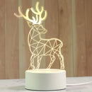 Modern white acrylic night lamp – bedroom led decor by Decorbites
