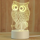 Modern white acrylic night lamp – bedroom led decor by Decorbites