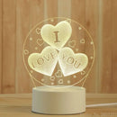 Modern white acrylic night lamp – bedroom led decor by Decorbites