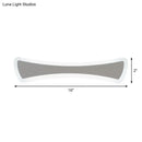 GobekUsa Ultra-Thin LED Silver Vanity Lamp: Modern Acrylic Wall Sconce Lighting for Bathrooms