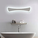 GobekUsa Ultra-Thin LED Silver Vanity Lamp: Modern Acrylic Wall Sconce Lighting for Bathrooms