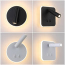 GobekUsa Adjustable 10W Wall Light Sconce Lamp with Switch - Hotel Bedroom Study Reading