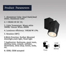 GobekUsa 5W Adjustable Angle Downlight Chrome/White/Black Surface Mount Warm/Natural White