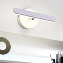 GobekUsa Adjustable LED Wall Sconce in White for Bedside, Simple Style Metal Lighting