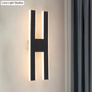 GobekUsa Modern Metal LED Wall Lamp with Alphabet Design - White/Black Sconce Light for Bedside in White/Warm Glow