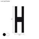 GobekUsa Modern Metal LED Wall Lamp with Alphabet Design - White/Black Sconce Light for Bedside in White/Warm Glow