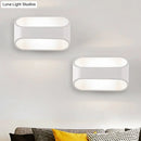 GobekUsa White Aluminum LED Bathroom Wall Sconce - Contemporary Rectangular Style