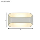 GobekUsa White Aluminum LED Bathroom Wall Sconce - Contemporary Rectangular Style