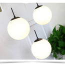 GobekUsa Cream Glass Ball Chandelier for Duplex Villa Penthouse, Restaurant and Staircase