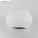 GobekUsa Simple Style Aluminum Oval Wall Mounted LED Wall Light for Corridor - 1.5"/2" Wide, White Light Fixture