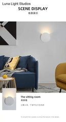 GobekUsa 7W LED Round Wall Sconce - Modern Style Bedroom Lighting