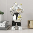 GobekUsa Astronaut Resin Sculpture for Home & Office Decor