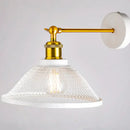 Modern white and brass iron net wall lamp bedroom mesh sconce by Decorbites