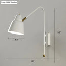 GobekUsa Swivel Shade Wall Mount Light - Sleek Metal Bedside Reading Lamp with V-Shaped Arm