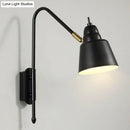 GobekUsa Swivel Shade Wall Mount Light - Sleek Metal Bedside Reading Lamp with V-Shaped Arm