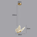 GobekUsa Butterfly Pendant Lights: Modern LED Luxury Creative Nordic Hanging Lamp