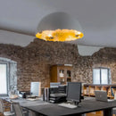 GobekUsa Eggshell Acrylic Resin Sphere Pendant Light - Studio Lighting for Restaurants