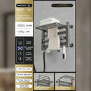 GobekUsa Electric Towel Radiator Warmer Rack for Smart Bathroom Storage and Heating