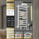 GobekUsa Electric Towel Radiator Warmer Rack for Smart Bathroom Storage and Heating