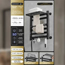GobekUsa Electric Towel Radiator Warmer Rack for Smart Bathroom Storage and Heating