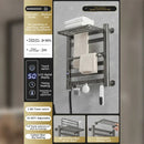 GobekUsa Electric Towel Radiator Warmer Rack for Smart Bathroom Storage and Heating