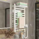 GobekUsa Electric Towel Radiator Warmer Rack for Smart Bathroom Storage and Heating