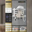 GobekUsa Electric Towel Radiator Warmer Rack for Smart Bathroom Storage and Heating
