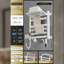 GobekUsa Electric Towel Radiator Warmer Rack for Smart Bathroom Storage and Heating