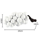 GobekUsa Grape Skewer Crafts Fruits Statue Desk Ornament