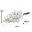 GobekUsa Grape Skewer Crafts Fruits Statue Desk Ornament